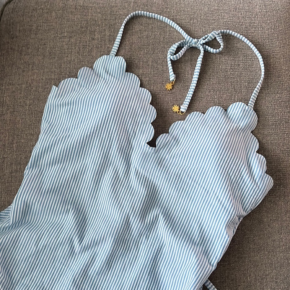 NWT Jessica Simpson striped one piece swimsuit